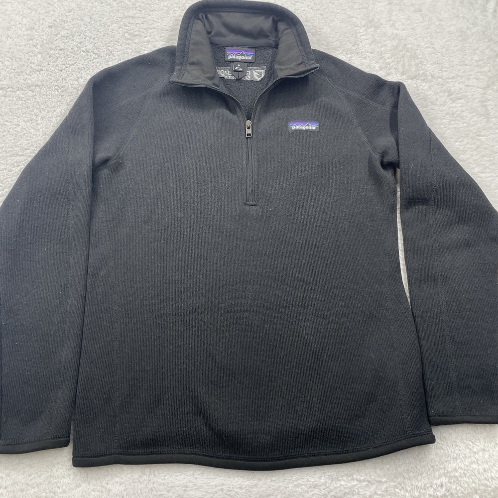 Patagonia Women's Black Half-Zip Sweater